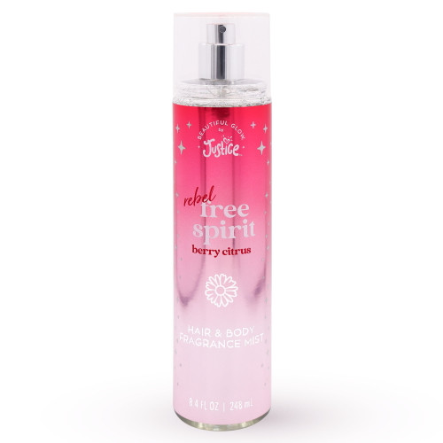 Beautiful Glow By Justice Hair And Body Fragrance Mist, Rebel Free Spirit Berry Citrus, 8.4 Fl Oz