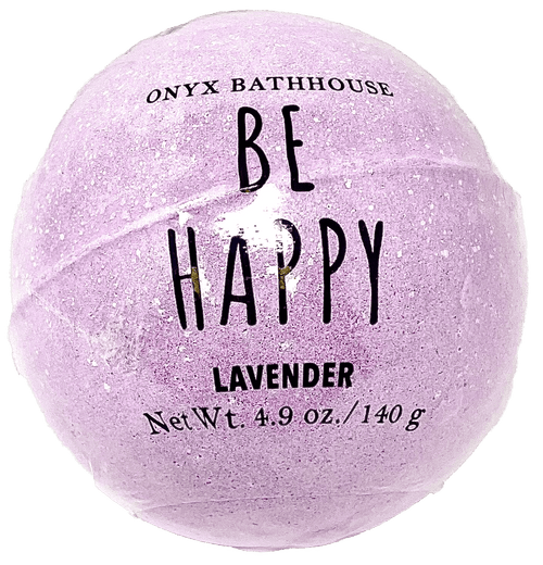 Onyx Bathhouse Be Happy Lavender Bath Bomb, 4.9 Oz.