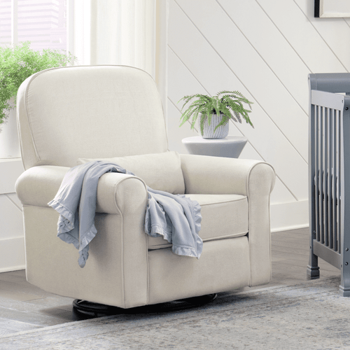 Davinci Ruby Recliner And Swivel Glider In Cotton Weave