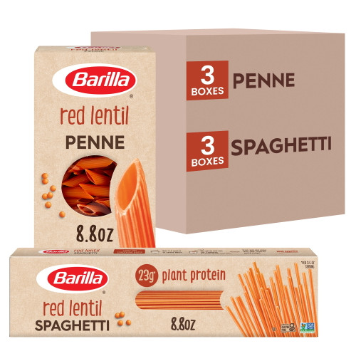 Barilla® Red Lentil Spaghetti & Penne Pasta Variety Pack 6 Pc Box