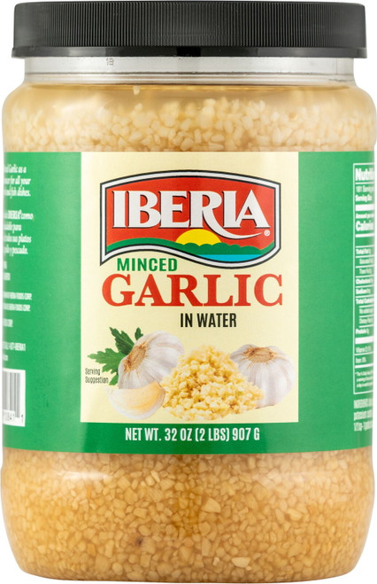 Iberia Minced Garlic In Water, 32 Oz