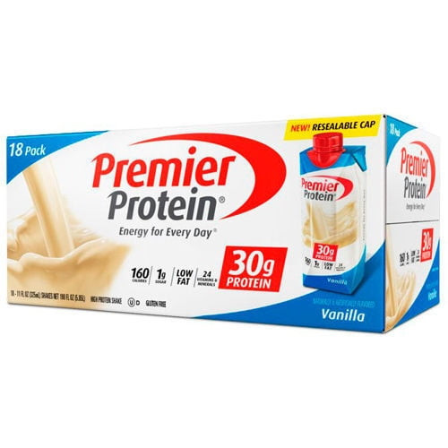 Premier Protein Shake, Vanilla, 30g Protein, 11 Fl Oz, 18 Ct