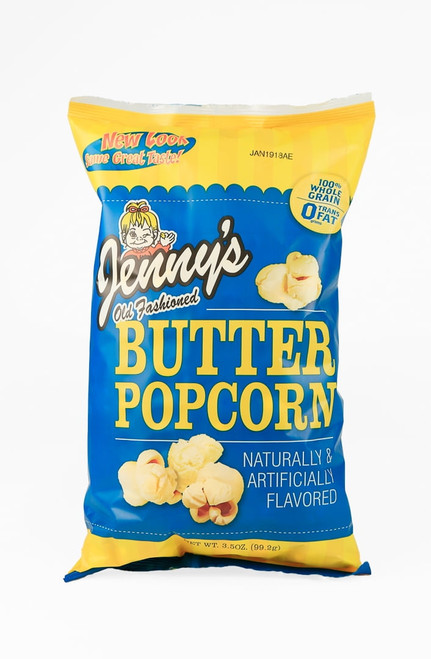 Jenny's Old Fashioned Butter Popcorn 3.5 Oz (16-bags)