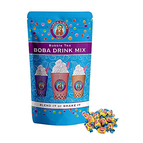 Bubble Gum Boba / Bubble Tea Drink Mix Powder By Buddha Bubbles Boba 10 Ounces (283 Grams)