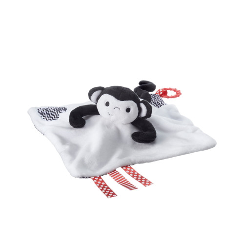 Tommee Tippee 3 In 1 Lovey, Soft Security Blanket, Teether And Puppet – Marco Monkey, 0+ Months