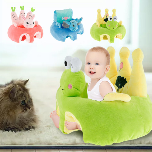 Willstar Baby Seat Support Baby Sofa Coer Learning To Sit Preent Falling Feeding Chair（no Filler）