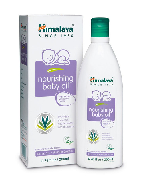 Himalaya Nourishing Baby Oil, Light & Non-greasy For A Soothing Massage Or Baby Bath, 6.76 Oz