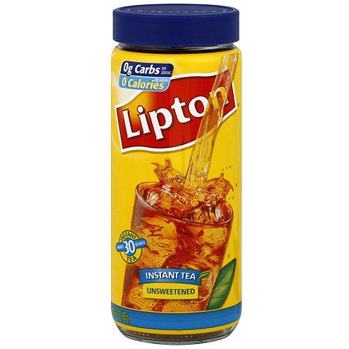 Lipton Unsweetened Instant Iced Tea Mix, 3 Oz (pack Of 6)
