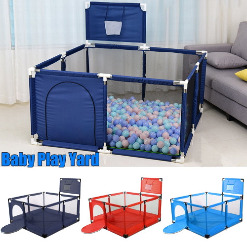 50 Inch Extra Large Kid Baby Playpen Baby Playard With Breathable Mesh Infant Children Play Game Fence For Indoors Outdoors Home