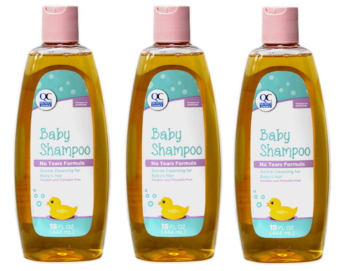 3 Pack Quality Choice Baby Wash & Shampoo No Tears Formula 15 Ounces Each