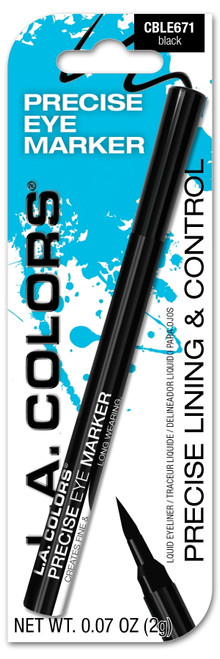 L.a. Colors Eyeliner, Precise Eye Marker, Black, 0.07 Fl Oz