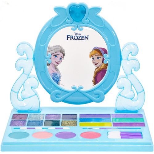 Disney Frozen Townley Girl Vanity Compact Makeup Set With Mirror And Built-in Music, Pretend Play Toy And Gift For Girls