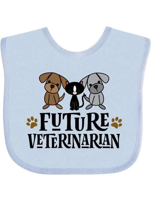Inktastic Vet Future Veterinarian In Training Gift Baby Boy Or Baby Girl Bib
