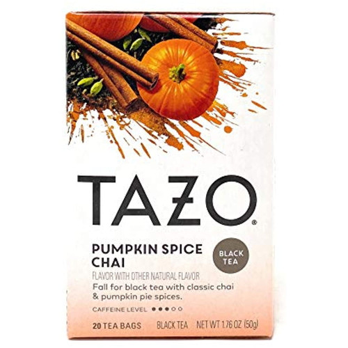 Tazo Pumpkin Spice Chai Tea Bags - 20 Bags