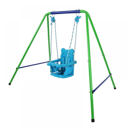 Zeonetak Outdoor Toddler Swing Set Fun Play Baby Toy Foldable Child Kids Rocker