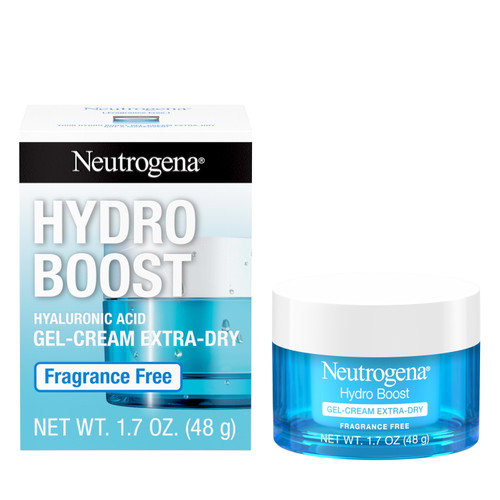 Neutrogena Hydro Boost Hyaluronic Acid Moisturizer, Dry Skin Care, 1.7 Oz Face Cream