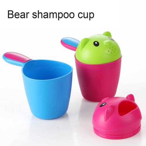 Archer Cute Bear Baby Bathroom Shower Shampoo Rinse Cup Hair Washing Spoon With Handle