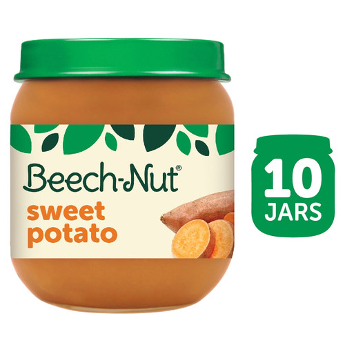 Beech-nut Non-gmo Stage 2 Baby Food, Sweet Potato, 4 Oz Jar, 10 Pack