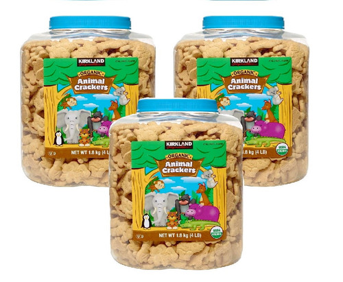 Kirkland Signature Organic Animal Crackers, 4 Lbs 3pk