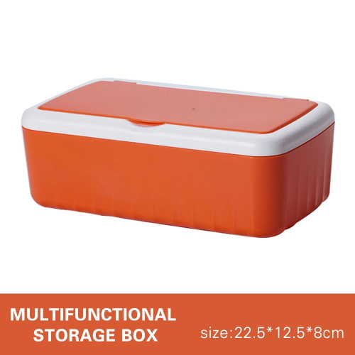 Alexsix Desktop Tissue Box Holder Modern Dustproof Easy Use Wet Wipes Dispenser Holder(red)