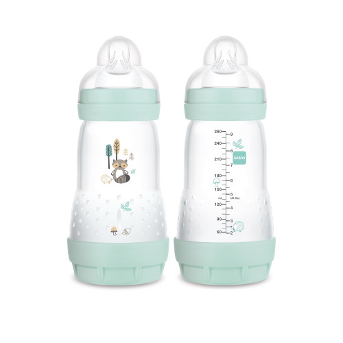 Mam Easy Start Matte Anti-colic Bottle, 9 Oz, Boy, 2 Pack