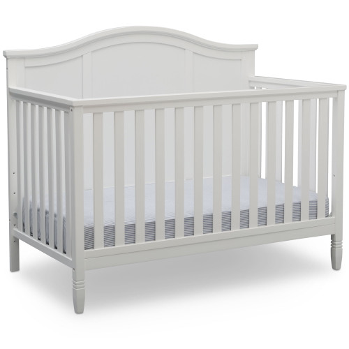 Delta Children Madrid 5-in-1 Baby Crib, Bianca White