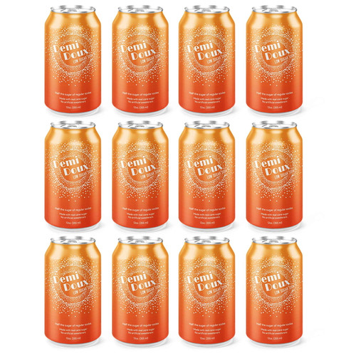Demi Doux Low Sugar Diet Orange Soda 12-pack