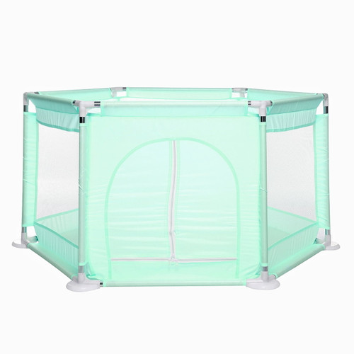 Portable Baby Playpen 6-panel Play Yard Interactive Baby Playinghouse Kids Safety Fence Ocean Ball Pit Pool For Baby Indoors Outdoors Playing,pink