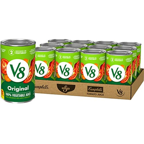 V8 Original 100% Vegetable Juice, 46 Oz. Bottle (pack Of 12)