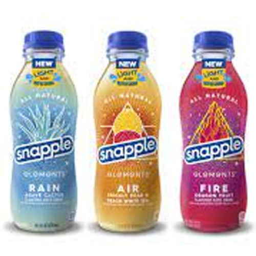 Snapple 16 Oz Variety Pack 24, 8 Rain (agave Cactus), 8 Air (prickly Pear & Peach White Tea), 8 Fire (dragon Fruit), Pack Of (24, 16, 8)