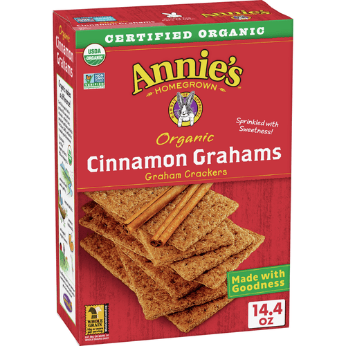 Annie's Organic, Non-gmo Cinnamon Graham Crackers, 14.4 Oz