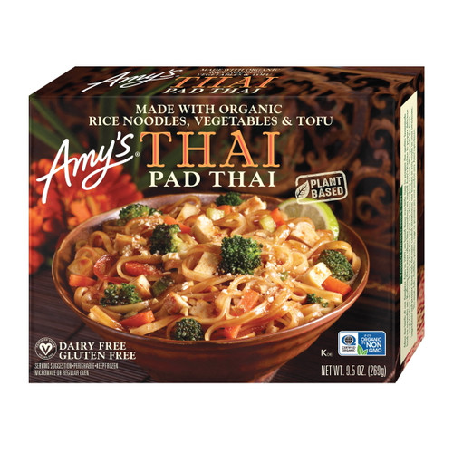 Amy's Pad Thai Made With Organic Rice Noodles Vegetables & Tofu, 9.5oz Box (frozen)