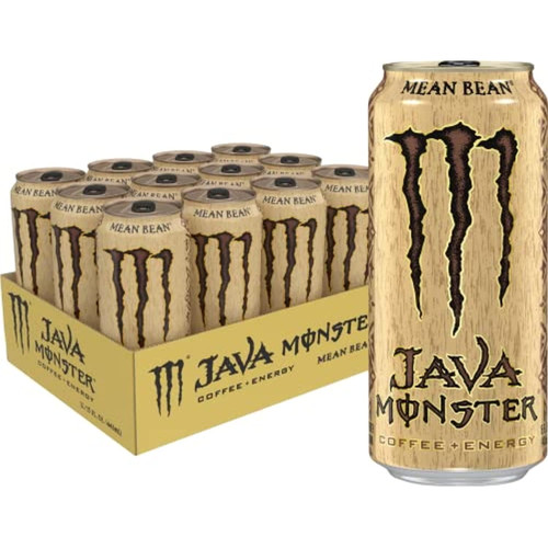 Monster Energy Java Monster Mean Bean, Coffee + Energy Drink, 15 Ounce (pack Of 12)