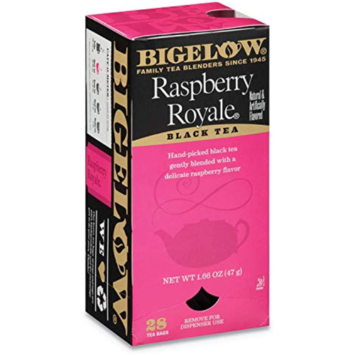 Bigelow 003401 Raspberry Black Tea, Raspberry, 0.34 Lbs, 28/box
