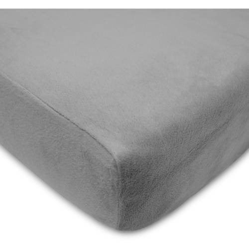 American Baby Company Heavenly Soft Chenille Fitted Crib Sheet For Standard Crib And Toddler Mattresses, For Girls And Boys, Grey