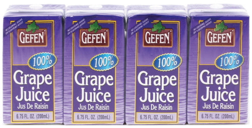 Gefen 100% Grape Juice 4 X 6.75 Oz (pack Of 3)