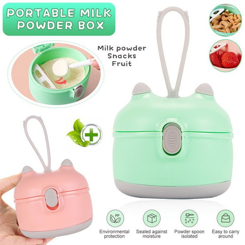 Shellton Baby Formula Dispenser Portable Milk Powder Dispenser Snack Storage Container For Travel Bedroom Outdoor