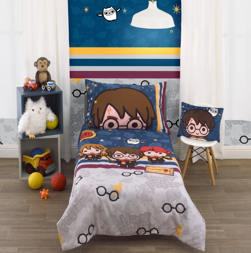 Harry Potter 4-piece Wizards In Training Toddler Bedding Set