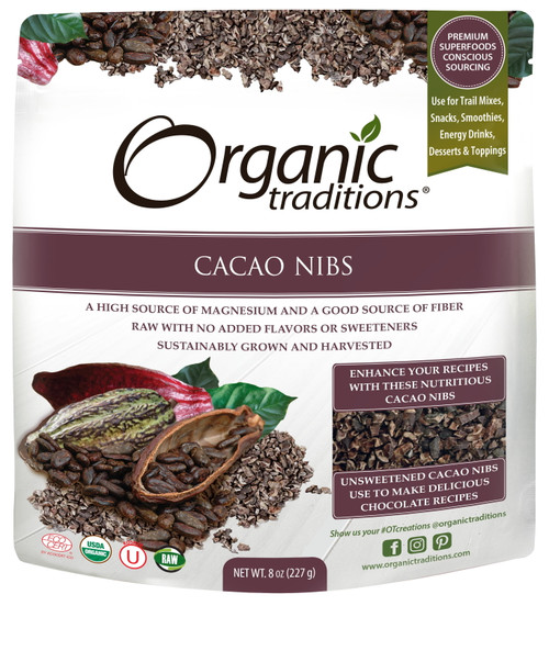 Organic Traditions, Cacao Nibs 8oz