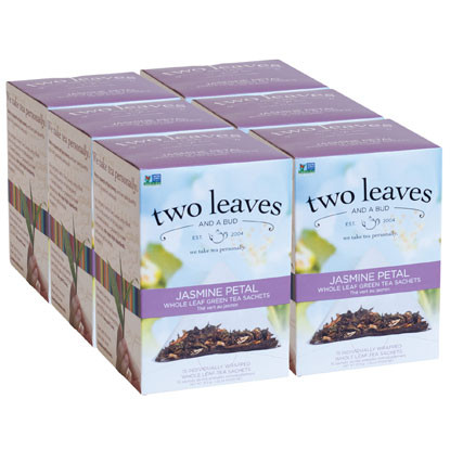 Two Leaves And A Bud, Inc., Jasmine Petal Green Tea, 15 Count