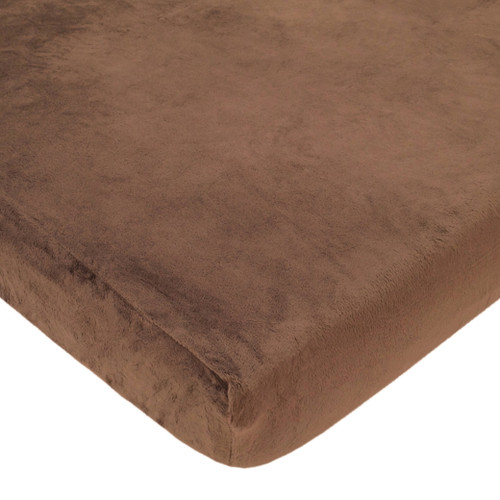 American Baby Co. Supreme Cotton Fitted Portable/minicrib Sheet, Chocolate