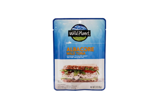 Wild Planet Wild Albacore Tuna Single Serve Pouch, 3 Oz Pouch