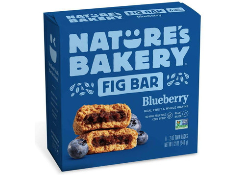Nature's Bakery Blueberry Real Fruit Whole Grain Fig Bar - 6 Bars (12 Oz.)