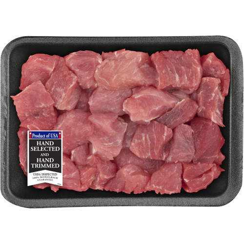 Pork Stew Meat Boneless, 0.9 - 2.0 Lb