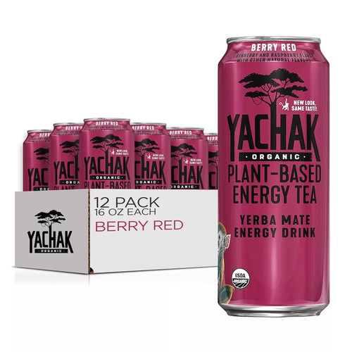 Yachak Organic Yerba Mate Berry Red Iced Tea (16 Fl. Oz. 12pk.)