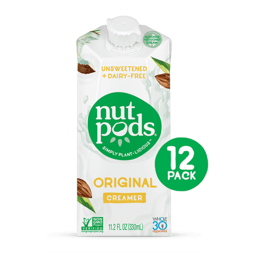 (pack Of 12) Nutpods Unsweetened Original Liquid Coffee Creamer, 11.2 Fl Oz Container | Dairy-free, Keto, Non-gmo, Made From Coconut And Almond