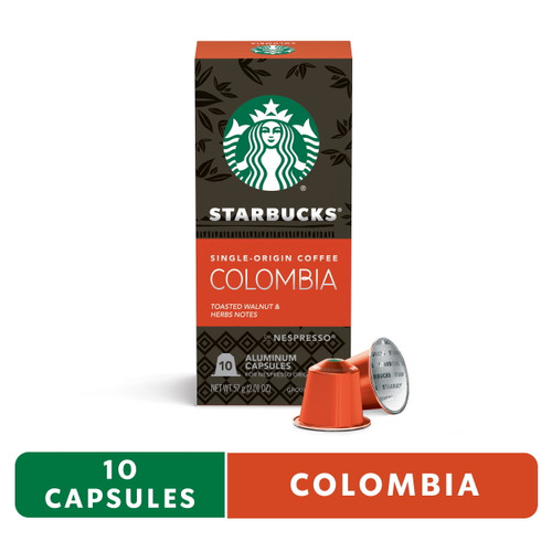 Starbucks By Nespresso Original Line Capsules — Single-origin Colombia — 1 Box (10 Pods)