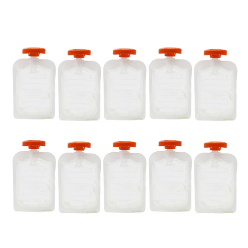 Ibaste Children Food Feeding Bags Kids Reusable Food Juice Pouches