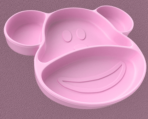 Toddler Silicone Suction Cup-self-contained Training Dishes For Infants And Children | Fits Most High Chair Trays | Bpa Free-blue/pink/orange/purple