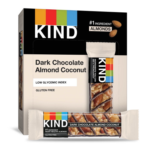 Kind Bars, Dark Chocolate Almond & Coconut, Gluten Free, 1.4oz, 12 Snack Bars